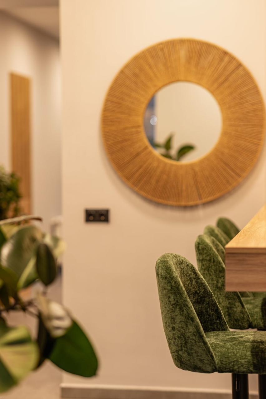 Seating detail in the Vake dining room